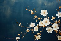 Minimal spring flowers backgrounds blossom plant. AI generated Image by rawpixel.