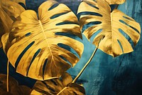 Monstera backgrounds painting plant. AI generated Image by rawpixel.