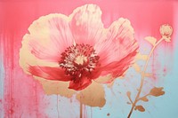 Poppy art painting flower. AI generated Image by rawpixel.