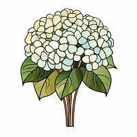 Glass Hydrangea hydrangea flower plant. AI generated Image by rawpixel.