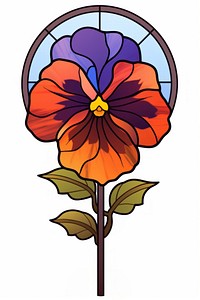 Glass pansy flower shape plant. AI generated Image by rawpixel.