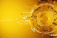 Yellow technology backgrounds abstract futuristic. AI generated Image by rawpixel.