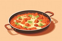 Butter chicken curry food meal dish. AI generated Image by rawpixel.