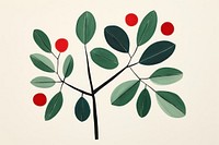 Mistletoe art plant leaf. AI generated Image by rawpixel.