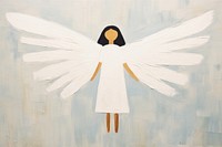 Angel art painting flying. AI generated Image by rawpixel.
