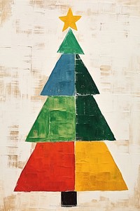 Christmas tree art christmas abstract. AI generated Image by rawpixel.