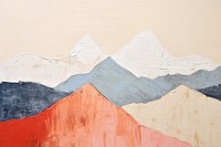 Mountain art painting tranquility. AI generated Image by rawpixel.