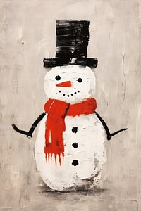 Snow man snow snowman winter. AI generated Image by rawpixel.