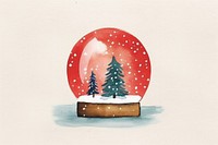 Snow globe christmas plant tree. AI generated Image by rawpixel.