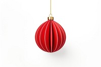 Christmas ornament paper white background celebration. AI generated Image by rawpixel.