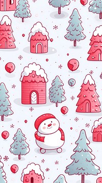 Merry christmas snowman cartoon winter. AI generated Image by rawpixel.