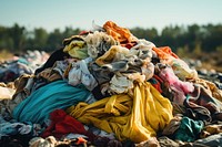 Clothes garbage land abundance. AI generated Image by rawpixel.