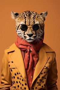 Cheeta animal wildlife portrait. AI generated Image by rawpixel.