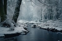 Landscape winter snow outdoors. AI generated Image by rawpixel.