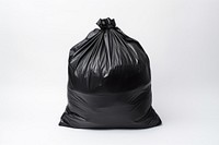 Black garbage bag plastic white background recycling. AI generated Image by rawpixel.