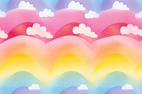 Rainbow backgrounds outdoors rainbow. AI generated Image by rawpixel.