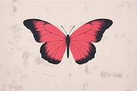 Pink butterfly art drawing animal. AI generated Image by rawpixel.