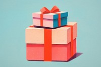 Christmas gift boxes art anniversary celebration. AI generated Image by rawpixel.