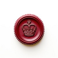 Crown white background wax seal royalty. AI generated Image by rawpixel.