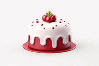 A new year cake dessert berry icing. AI generated Image by rawpixel.