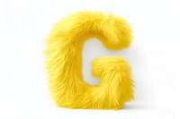 PNG Alphabet G shape yellow fur white background. AI generated Image by rawpixel.