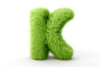 PNG Alphabet K shape green toy fur. AI generated Image by rawpixel.