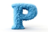 PNG Alphabet P shape fur blue white background. AI generated Image by rawpixel.