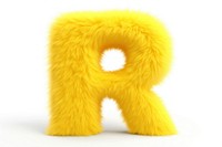 PNG Alphabet R shape yellow mammal fur. AI generated Image by rawpixel.
