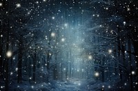Winter night snow illuminated. AI generated Image by rawpixel.