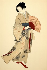 Kimono adult woman robe. AI generated Image by rawpixel.