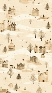 Christmas outdoors drawing sketch. AI generated Image by rawpixel.
