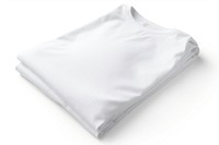 White teeshirt folded white background simplicity. AI generated Image by rawpixel.