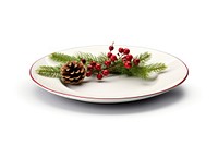 Christmas dish platter plate plant. AI generated Image by rawpixel.