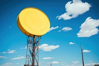 Architecture antenna yellow tower. AI generated Image by rawpixel.