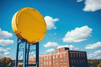 Architecture building outdoors yellow. AI generated Image by rawpixel.