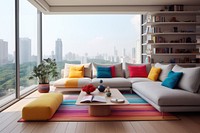 Living room interior. AI generated Image by rawpixel.