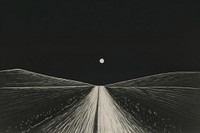 Night astronomy nature moon. AI generated Image by rawpixel.