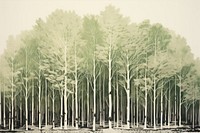 Forest outdoors woodland drawing. AI generated Image by rawpixel.
