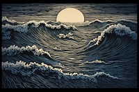 Ocean scenes nature sea sky. AI generated Image by rawpixel.