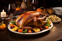 Thanksgiving dinner dish thanksgiving. AI generated Image by rawpixel.