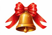 Bell christmas ribbon red. AI generated Image by rawpixel.