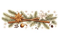 Christmas tree branch plant white background celebration. AI generated Image by rawpixel.