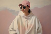 Sunglasses sweatshirt painting fashion. AI generated Image by rawpixel.