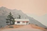 House architecture landscape mountain. AI generated Image by rawpixel.