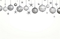Hand drawn doodle christmas balls backgrounds sphere celebration. AI generated Image by rawpixel.