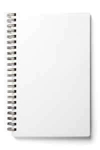Blank spiral notebook backgrounds diary white. AI generated Image by rawpixel.