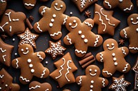Cookies gingerbread backgrounds christmas. AI generated Image by rawpixel.