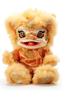 Chinese plush toy gold doll chinese new year. 