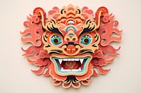 Lion dance craft art representation. AI generated Image by rawpixel.