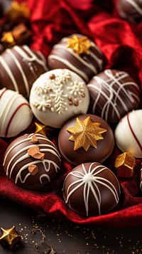 Cute christmas chocolates food confectionery celebration. AI generated Image by rawpixel.